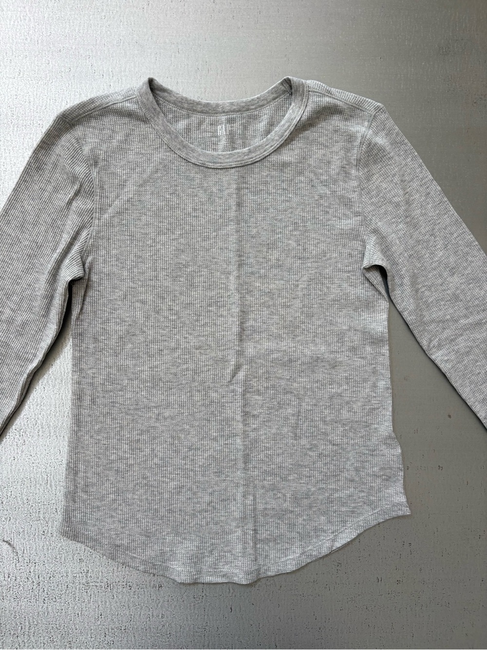 GAP Ribbed Long-Sleeve Top - Heather Gray